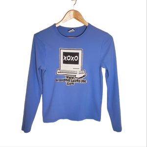 Purple Long Sleeve Kitsch www.grandmalovesme.com Shirt